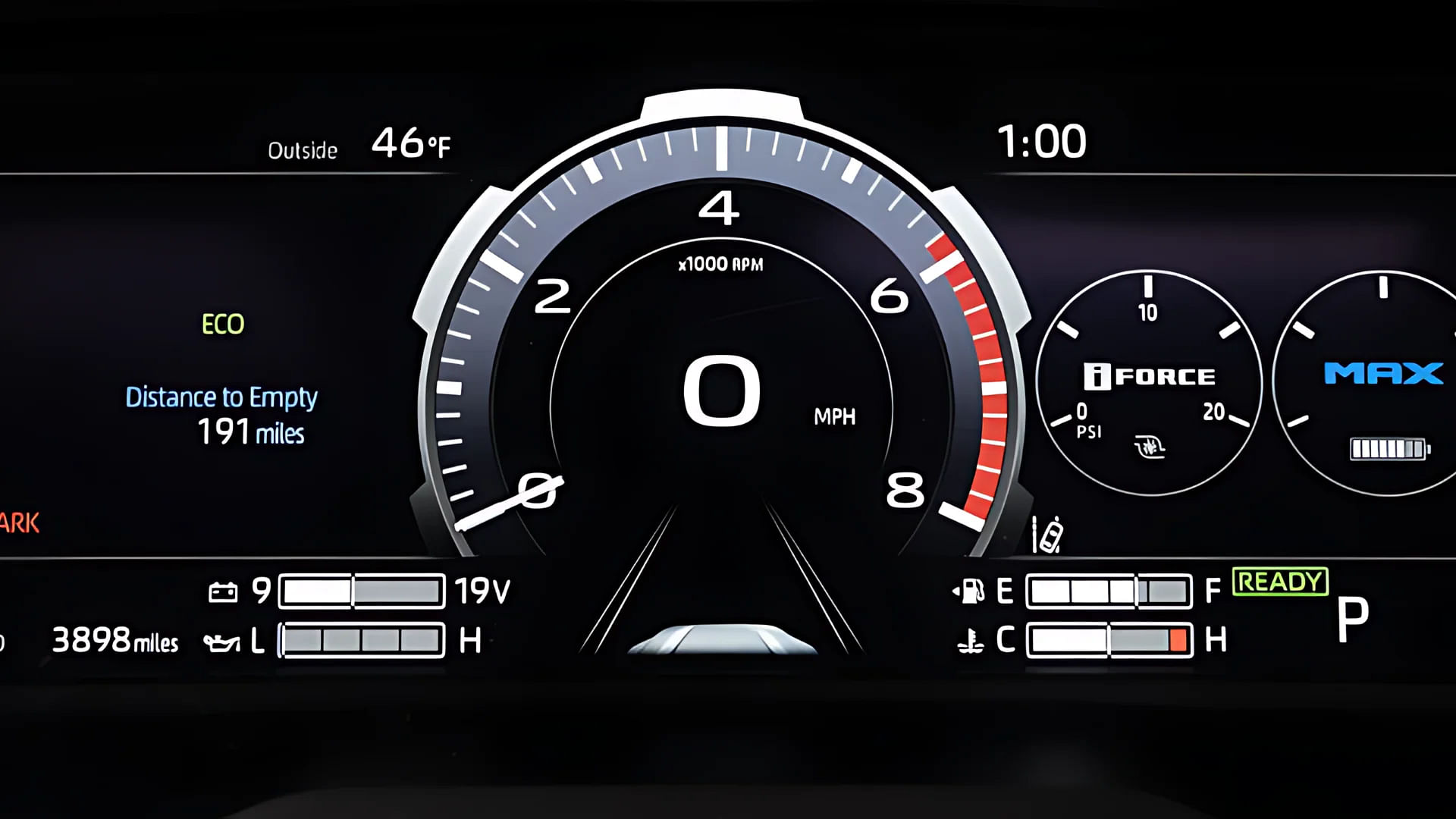 2024 Toyota Sequoia Digital Gauge Cluster