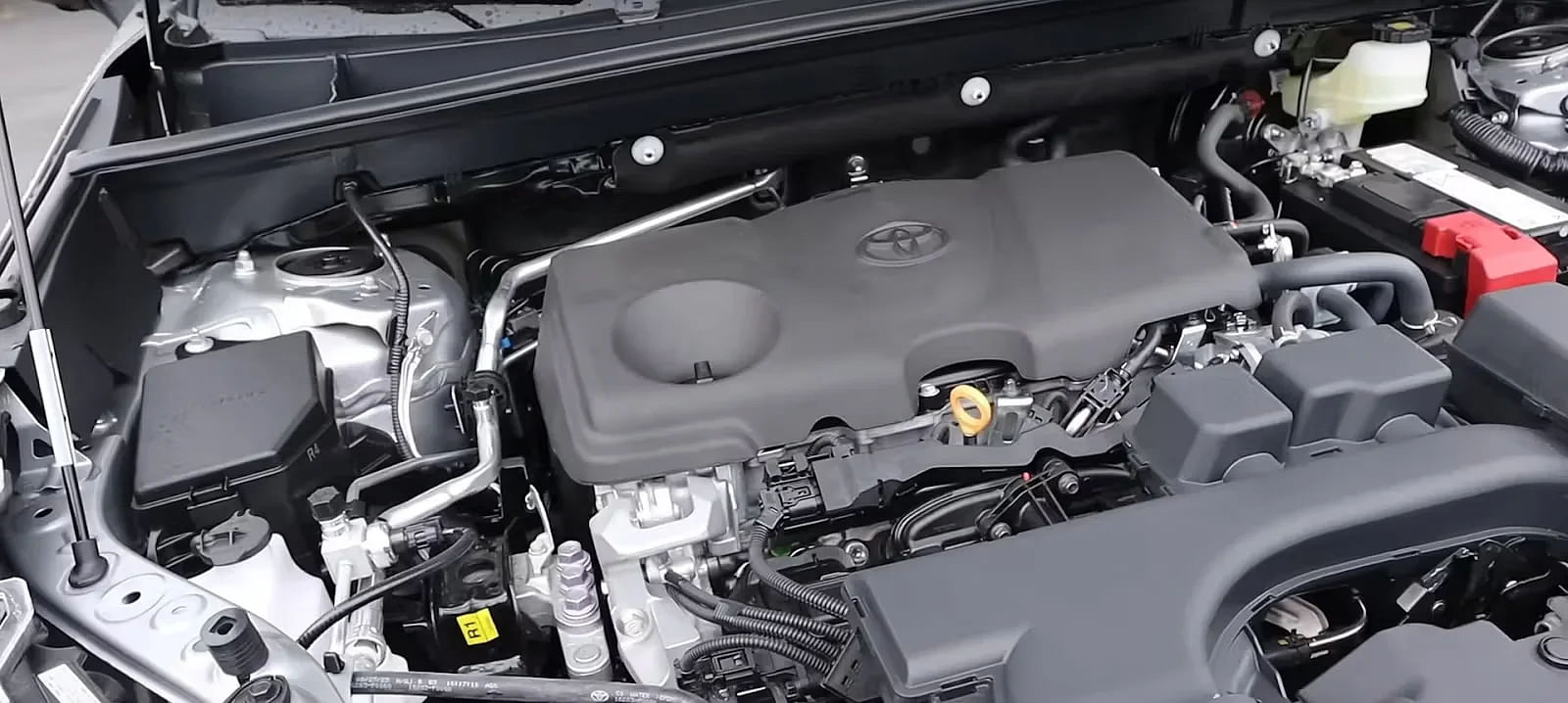 Silver 2024 Toyota RAV4 SUV engine bay