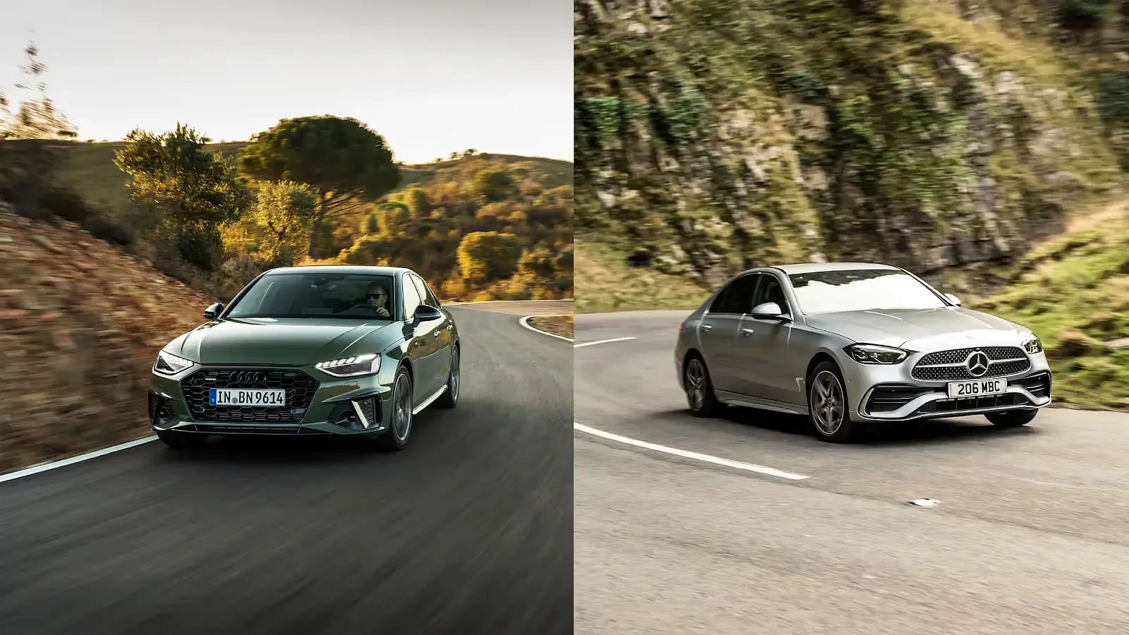 Audi A4 and Mercedes-Benz C-Class