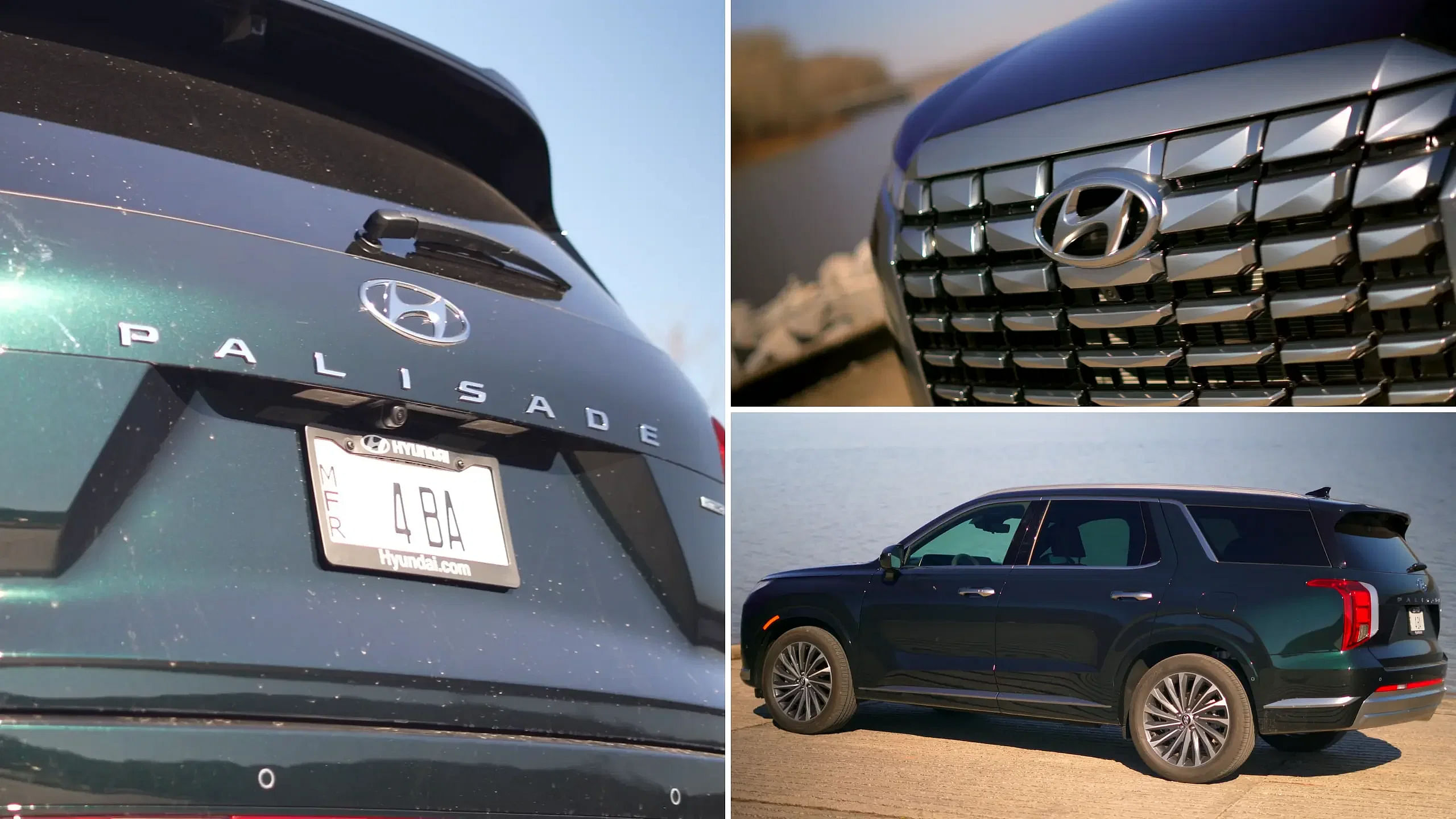 2024 Hyundai Palisade rear view, grille and side view