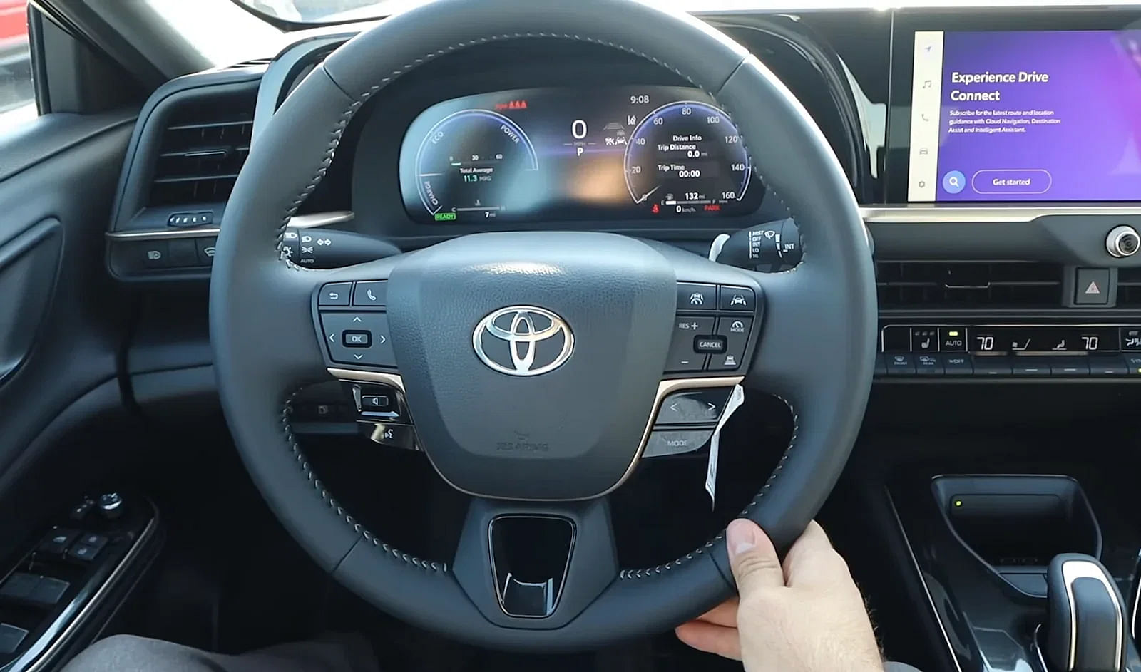 Black 2024 Toyota Crown Sedan Interior